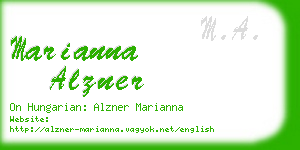 marianna alzner business card